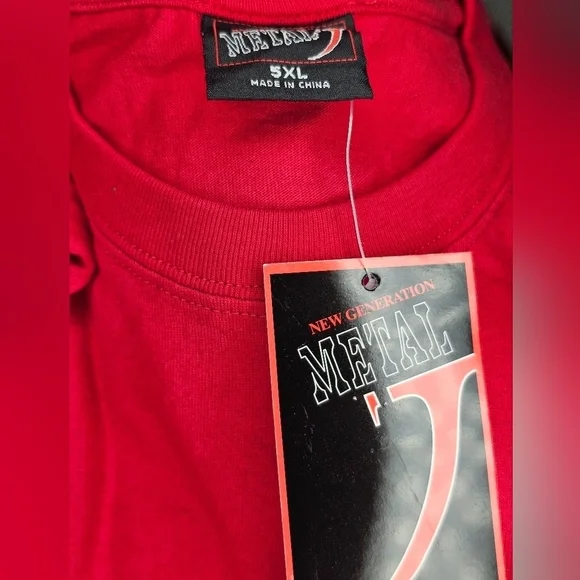 New Generation Metal T, short sleeve T-shirt. Men's Big & Tall Size 5XL ✨️NWT ✨️ - Picture 5 of 6
